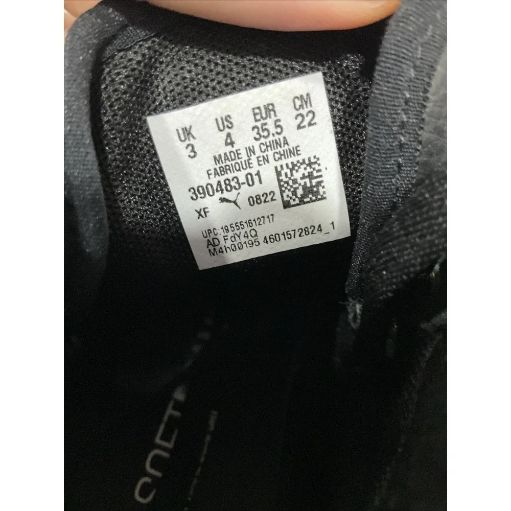 Size 4 - PUMA Future Rider x Peanuts Black Hi top Leather Platform 390483-01